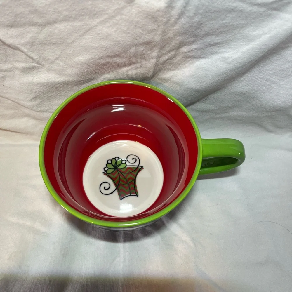 Pier 1 Imports Harlequin Christmas mug.